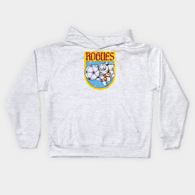 1978 Memphis Rogues Vintage Soccer Kids Hoodie by ryanjaycruz